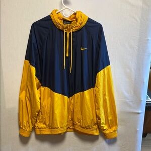 Nike Yellow and Blue SB Windbreaker Rain Defender Shield Hooded